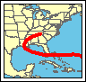 Click for a larger map of Andrew 1992 Hurricane