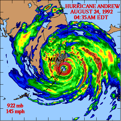 Hurricane Andrew Radar